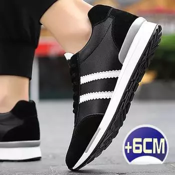Fashion SYTK Luxury men height increasing shoes elevator sneakers insole 7cm whiteblack taller men leisure fashion lift sport breathable 37