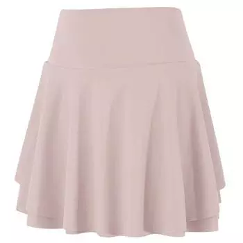 Fashion Tape Yoga Skirts Women s Summer Fake Two-Piece Slim Looking Pleated Sports Skirt Running Training Breathable Tennis Skirt Lotus root starch S