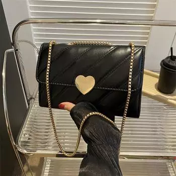 Fashion texture solid color 2024 winter trend casual fashion this year popular embroidery thread shoulder crossbody small square bag хаки