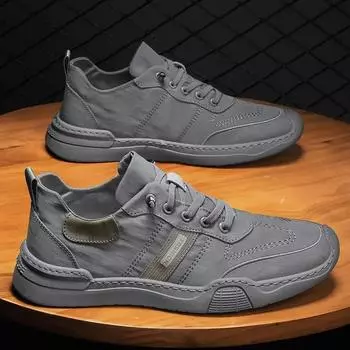 Fashion The latest campus style men s casual shoes 2024soft soled comfortable and fashionable running sports shoes Men s Vulcanize Shoes 39
