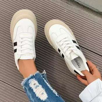 Мода Толстая подошва Женская 2024 Новые дышащие ретро нишевые туфли увеличивающие рост Универсальные повседневные кроссовки 35 чёрный