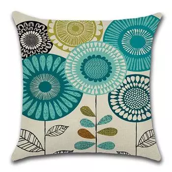 Fashion Throw Flower Pillow Case Cushion Cover Car Home Bed Sofa Decor 45cm D