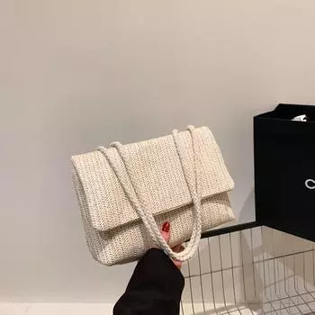 Fashion trend bag women s 2024 autumn new simple fashion large-capacity tote bag simple casual shoulder bag белый