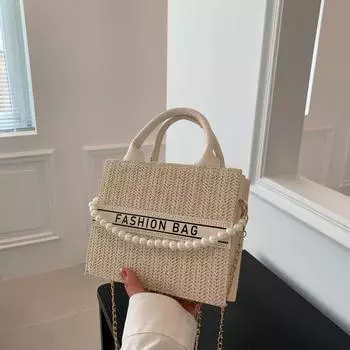 Модная трендовая сумка женская 2024 осень новая простая повседневная сумка через плечо модная ретро сумка-мессенджер маленькая квадратная сумка белый