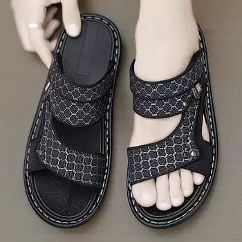 Fashion Trend Men s Sandals Air Cushion Casual Sports Outdoor Beach Shoes Soft and Comfortable Breathable Outdoor Home Use Casua 38 коричневый