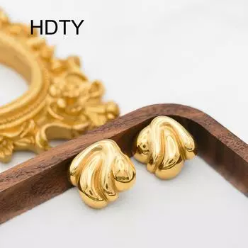 Fashion trend Personality design Irregular bump earrings Retro temperament earrings золотой