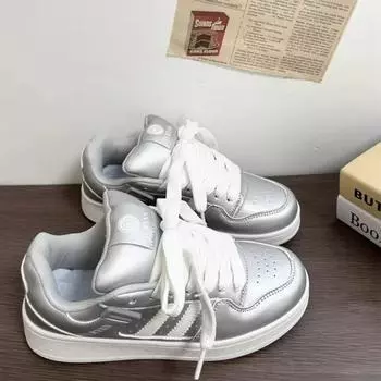 Fashion Trendy Skateboard Shoes Walking Shoes for Men Women Sneakers Breathable Bread Shoes Casual Sneakers with Thick Tongue 35