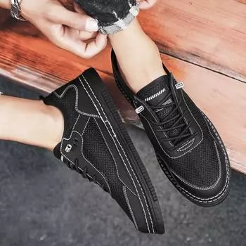 Fashion Vulcanize Shoes for Men Breathable Tennis Mesh Summer Sneakers Man Autumn Free Delivery Shipping New Fashion 2024 Trends Hiking 39