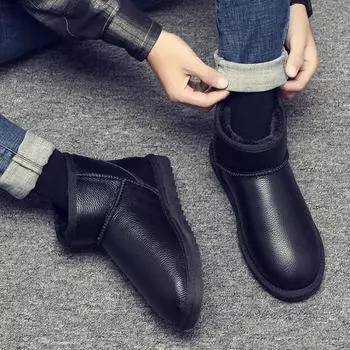 Fashion Warm Cold Proof Male Winter Shoes Waterproof Ankle Men s Snow Boots Booties Luxury Brands Offer Anti Slip Sale Comfortable Work 37