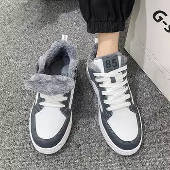 Модные теплые, устойчивые к холоду, мужские ботинки для зимнего спорта на платформе, нескользящая водонепроницаемая обувь, удобные, меховые, модные, мужские зимние кроссовки 39