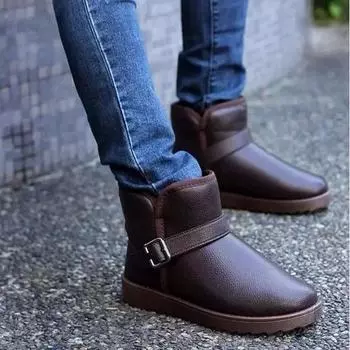 Fashion Warm Winter With Fur Man Shoes Sale In Promotion Footwear Non Slip Boots for Men Hot Selling Offers Designer Retro High Quality 36
