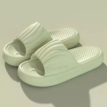 Модные женские тапочки Whoholl 2024 из мягкой подошвы Eva, легкие нескользящие домашние тапочки для женщин, летние пляжные шлепанцы на толстой платформе 36-37 красный