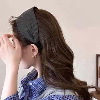 Fashion Wide Knitting Hairband Casual Autumn Winter Headwear Solid Color Non Slip Hair Hoop Girls Hair Accessories Headbands Size fits all