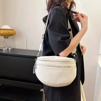 Модная сумка с широким плечевым ремнем, повседневная многослойная сумка на груди с застежкой-молнией, универсальная спортивная сумка через плечо хаки