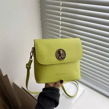 Fashion wide shoulder strap messenger bag, popular bag this year, bucket bag women s 2024 new retro trendy texture shoulder bag чёрный