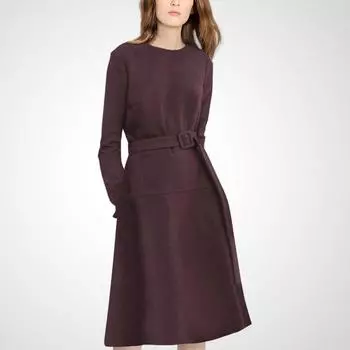 Fashion Wind Elegant 2024 Spring Slim-Fit Dress Pure color S