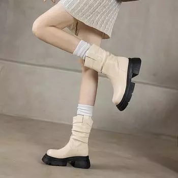 Fashion Winter 2024 Hot Sale New Women s Boots Fashion Short Plush Round Toe Wear Resistant Shoes for Women Zapatos Para Mujeres 35 вино красного