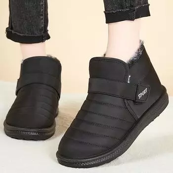 модные зимние сапоги женские зимние модные туфли для женщин на платформе слипоны плюшевые женские туфли водонепроницаемые ботильоны меховые сапоги женские сапоги 36 кофейный