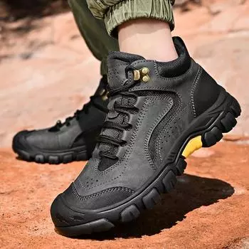 Fashion Winter Men Boots plush warm Warm Comfortable Outdoor Mens Snow Boots Men Cotton shoes lace up Working Ankle Boots men 38