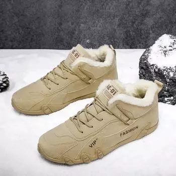 Fashion Winter Men s Shoes Fashion Boots Casual Shoes Men Leather Boots Social Shoes Walking Flat Ankle Boots Men s Winter Sports Shoes 39 хаки