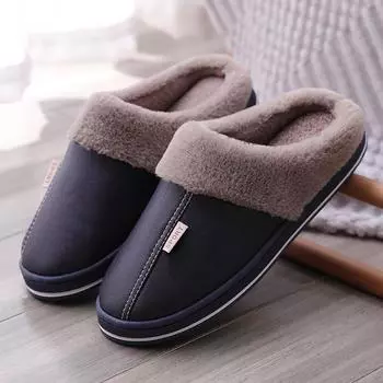 Fashion Winter Men Slippers Couple Shoes Short Plush Warm Ladies Casual Non-slip Soft Warm House Slipper Indoor Bedroom Fashion New 36-37 красный