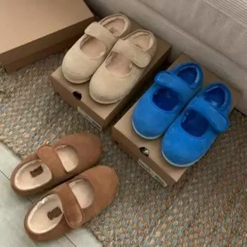 Fashion Winter New Baotou Slippers Women s Fashion Round Head Shallow Mouth Suede Soft Sole Non-slip Cotton Shoes zapatos de mujer 35