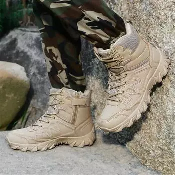 Fashion With Lacing Anti-skid Sneakers High Men Runners Shoes Men Long Boots Brown Sport Wholesale Sneakersy Factory Tenya Tens 39