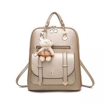 Fashion Women Backpack Students Handbags Girls Backpack Casual School Backpack Gold