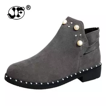 Fashion Women Boots Autumn Winter Boots Classic Zipper Snow Ankle Boots Winter Suede Warm Women Shoes 1111 4 чёрный