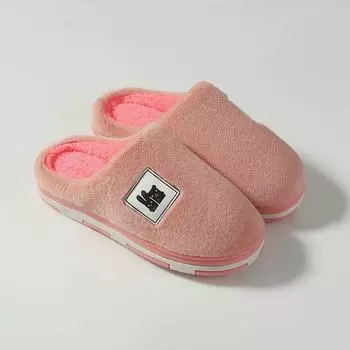 Fashion Women Cartoon Lovely Slipper Home Cotton Shoes Winter Antiskid Warm Thickened Slipper Indoor Plush Slippers Women House Shoes 38 розовый