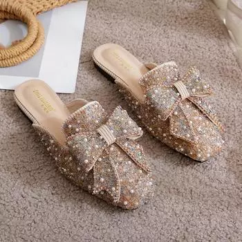 Fashion Women Fashion Flat Single Shoes Feamle Autumn Square Toe Shoes Flat Loafers Soft Sole Ladies Plus Size 33-43 Zapatos De Mujer 33 розовый