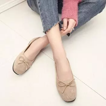 Fashion Women Flat Shoes Solid Pearl Women Boat Shoes Spring Autumn Flat Shoes Women Pointed Toe Casual Flats 2024 New 7 розовый