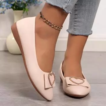 Модные женские туфли на плоской подошве 2024 года, новые лакированные кожаные мокасины, удобные кроссовки с острым носком, женская уличная мода, повседневная сексуальная обувь для женщин 35 бежевый