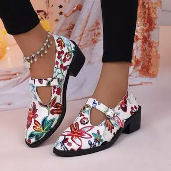 Модные женские туфли-лодочки 2024 года, новые лоферы, однотонные туфли на высоком каблуке для женщин, лакированная кожа, неглубокий носок, повседневная обувь для поездок на работу 35 чёрный