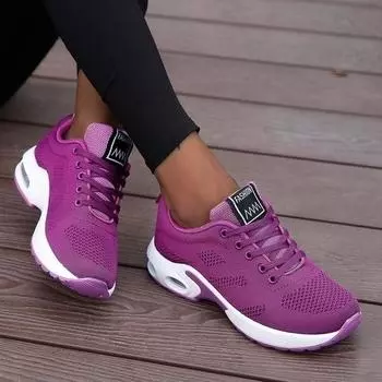 fashion Women Running Shoes Breathable Casual Shoes Outdoor Light Weight Sports Walking Sneakers Tenis Feminino Shoes zapatos mujer 35 красный