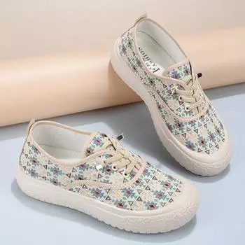 Fashion Women s Canvas Shoes Summer 2024 New High on Platform Ladies Footwear Casual Trends H Aesthetic Light Vulcanized Shoe Fashion In 35