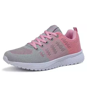 Fashion Women s casual shoes Fashion breathable walking mesh flat shoes sports light shoes women 2024 fitness vulcanized 35