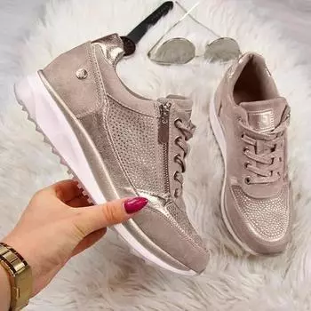 Fashion Women s Casual Shoes Hot Comfortable Women Sneakers Lightweight Wear-resistant Anti-slip Women Flats Zapatillas De Mujer 35 синий