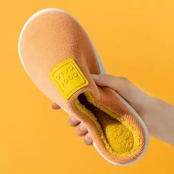 fashion Women s Cotton Slippers warm Plush home slippers Non-Slip women slides Thick Bottom shoes women men slippers Unisex indoor shoes 36-37 светло-зеленый