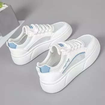 Fashion Women s Fashion Tennis Sports Running Shoes for Women Flat Spring Autumn Mesh Breathable Casual Sneakers Trendy Vulcanize Shoes 35