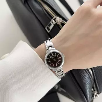 Fashion Women’s Leather Band Electronic Watch – Stylish Digital Wristwatch For Ladies, Elegant Design, Ideal Gift For Birthday, , Daily Wear One Size чёрный