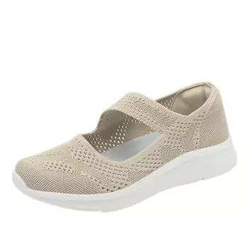 Fashion Women s lightweight breathable spring and summer new fashion mesh casual sports shoes turbo-soled large size walking shoes 35