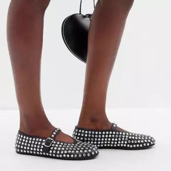 Fashion Women s New Rhinestone Rivet Single Shoes Female 2025 Round Toe Hollow Belt Buckle Comfortable Flat Dance Ballet Mary Jane Shoes 35 красный