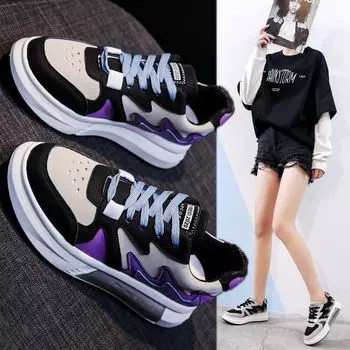 Fashion Women s Running Shoes Trend 2024 On Offer With Stylish Designer Purple Sports Tennis For Women Flat Casual Canvas 35 фиолетовый