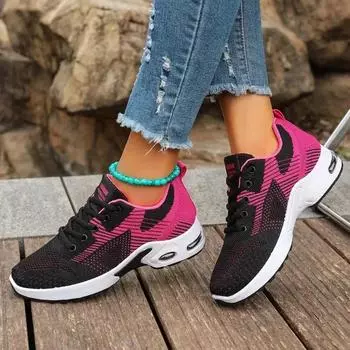 fashion Women s Shoes 2024 Brand Women s Vulcanize Shoes Breathable Women Sneakers Mixed Colors Lace Up Outdoor Ladies Casual Shoes 36