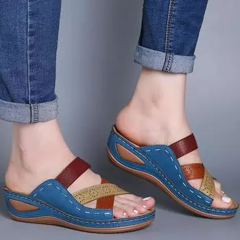 fashion Women s Shoes 2024 New Sandals Sexy Open Toes Outdoor Sandals For Women Female Slippers Beech Hollow Out Shoes Zapatillas Mujer 34 зелёный