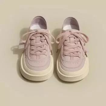 Fashion Women s Shoes Flat Shoe 2024 New Trend New Spring Thick Bottom Casual White Women Platform Sport Sneakers Summer Footwear 40 35 белый