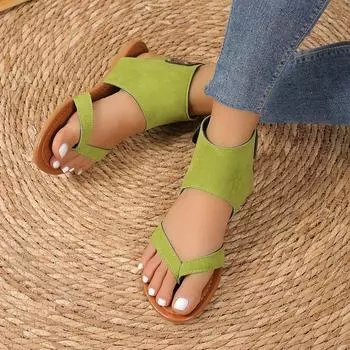 Fashion Women s Shoes Sandals Gothic Flip Flops Casual Flats Low Heel Summer Footwear Gladiator Fashion Beach Low Price 36 синий