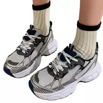 Fashion Women s Sneakers Casual Fashion Platform Sneakers Platform Sports Tennis Shoes Outdoor Running Shoes Fitness Basketball Shoes 35 бежевый