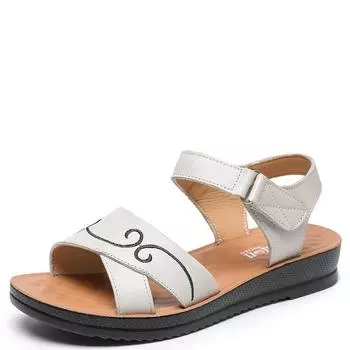 Модные женские летние новые босоножки на танкетке с открытым носком на плоской подошве, удобные тапочки, однотонные мягкие пляжные сандалии для женщин Sandalias Mujer 35